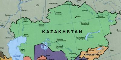 Harta almaty, Kazahstan