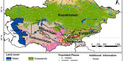 Harta Kazahstan climatice