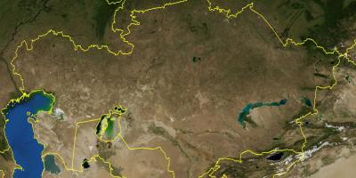 Harta Kazahstan topografice